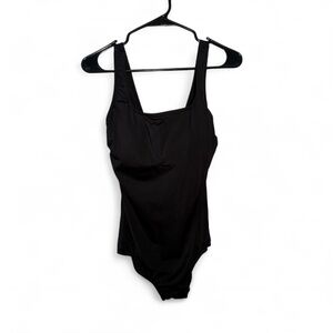 🎁 Lands' End Classic Black Swimsuit xl 14
